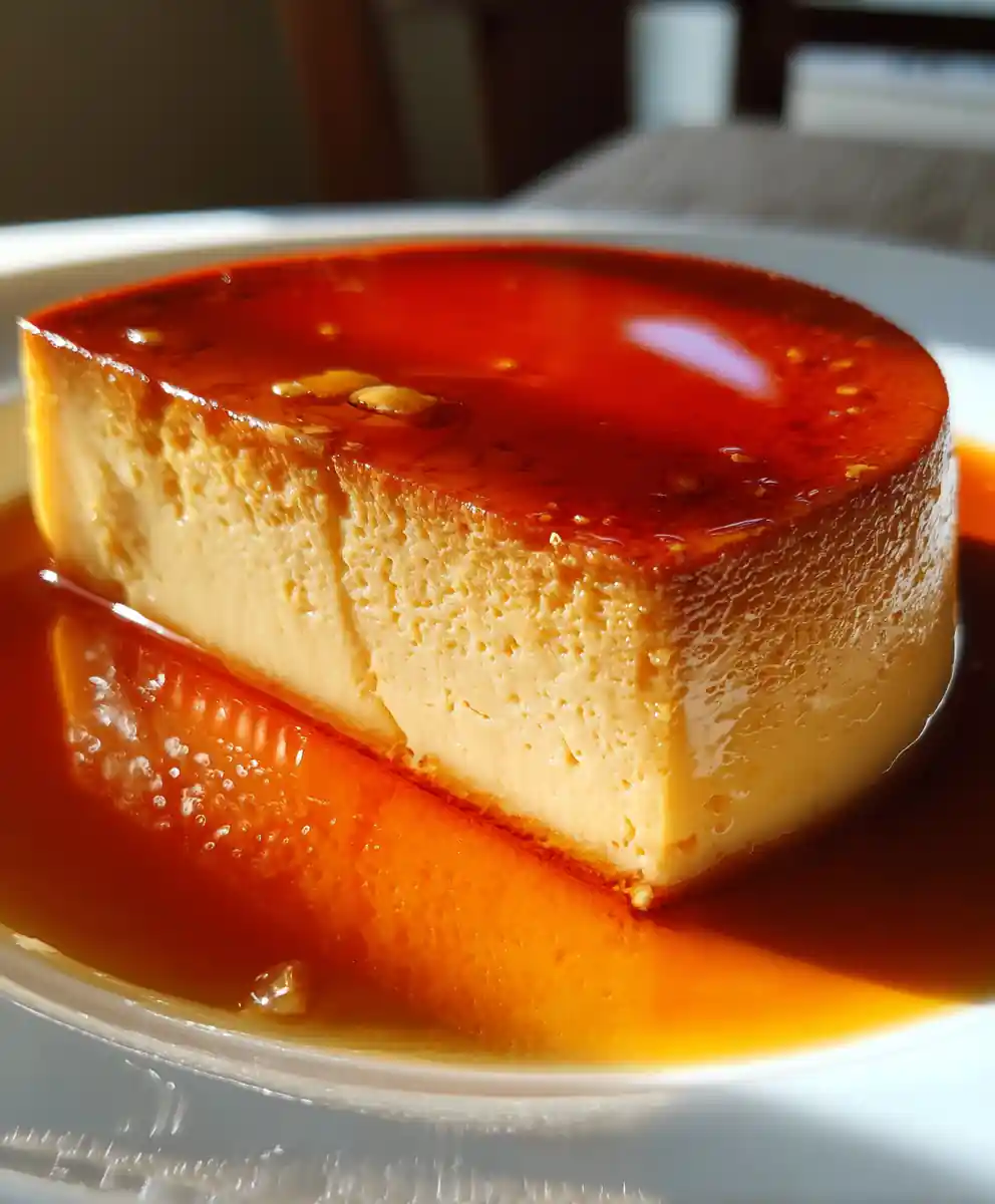 Coconut Flan Recipe With Caramel Amber Pool 7 coconut flan recipe With Caramel Amber Pool