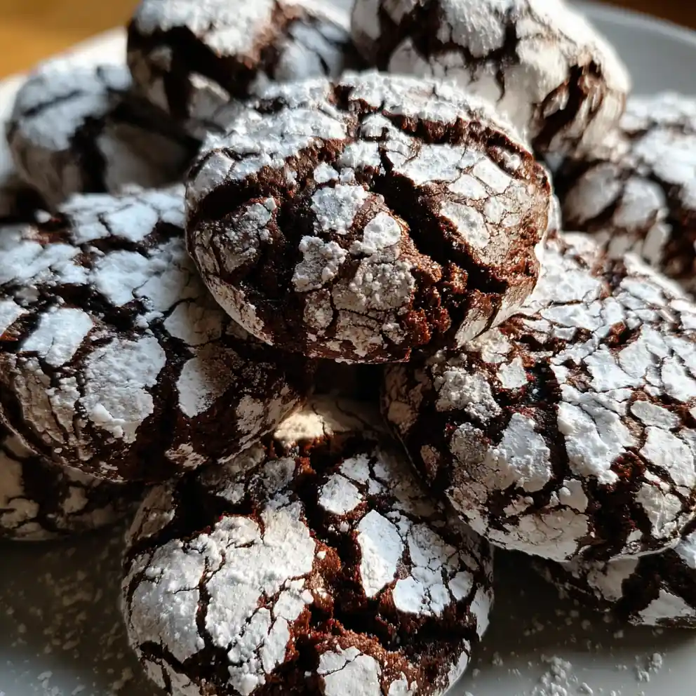 Crinkle Cookies Recipe With Powdered Sugar Snow Cracks 6 crinkle cookies recipe With Powdered Sugar Snow Cracks