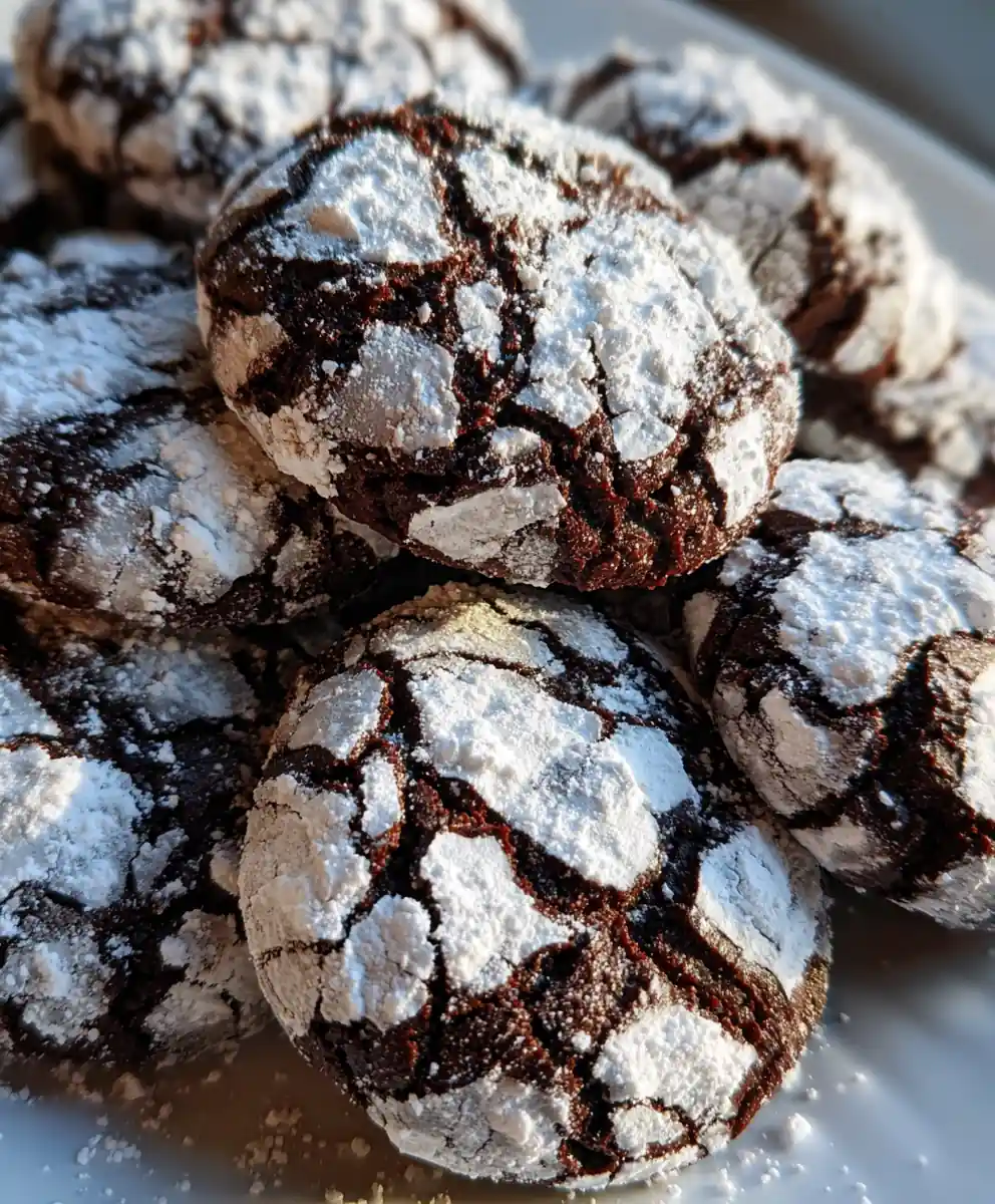 Crinkle Cookies Recipe With Powdered Sugar Snow Cracks 7 crinkle cookies recipe With Powdered Sugar Snow Cracks