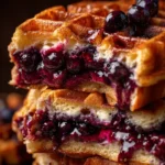 Fluffy Waffle Recipe With Blueberry Compote Veins 1760720051.7092755
