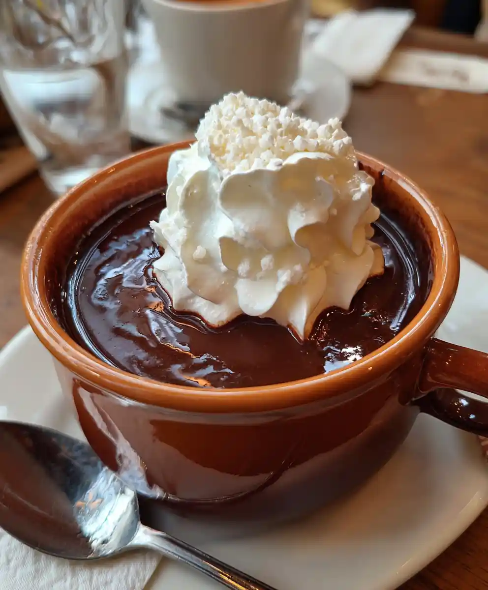 French Hot Chocolate Recipe Thick Pot With Whipped Cream Cloud 7 french hot chocolate recipe Thick Pot with Whipped Cream Cloud