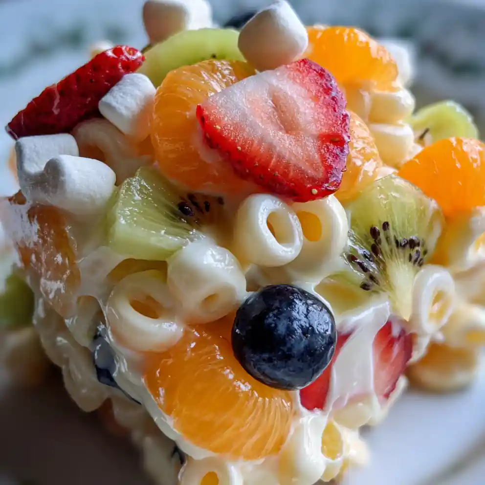 Frog Eye Salad Recipe With Rainbow Fruit Jewels 6 frog eye salad recipe With Rainbow Fruit Jewels