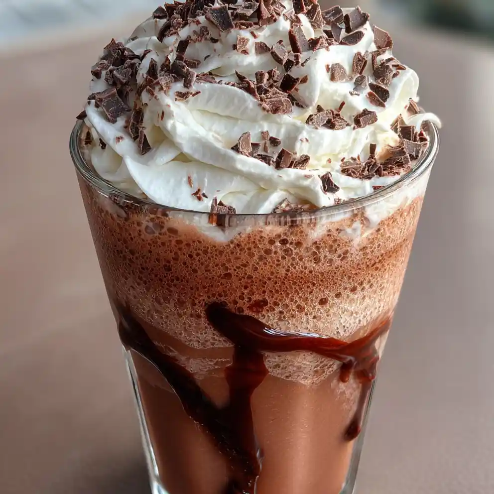 Frozen Hot Chocolate Recipe With Swirled Cocoa Ribbon 6 frozen hot chocolate recipe With Swirled Cocoa Ribbon
