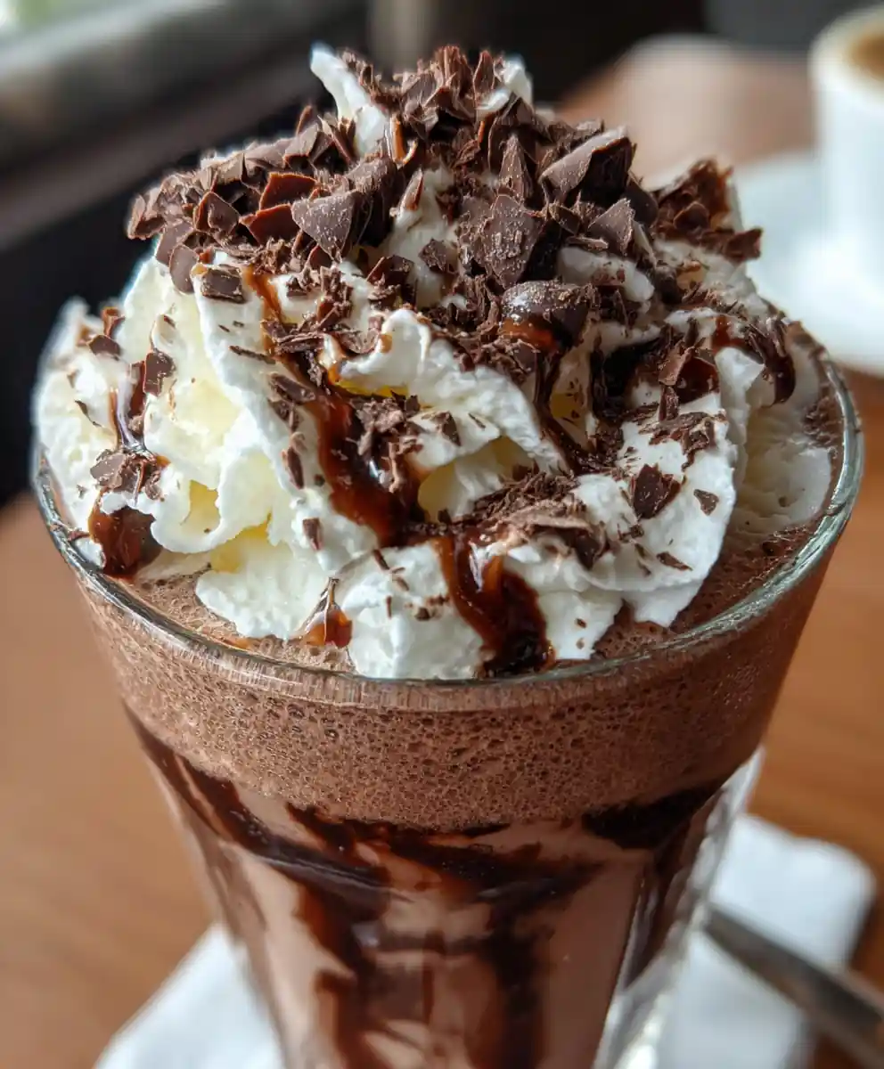Frozen Hot Chocolate Recipe With Swirled Cocoa Ribbon 7 frozen hot chocolate recipe With Swirled Cocoa Ribbon