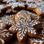 Gingerbread Cookies Recipe With White Icing Filigree 1760718194.927674