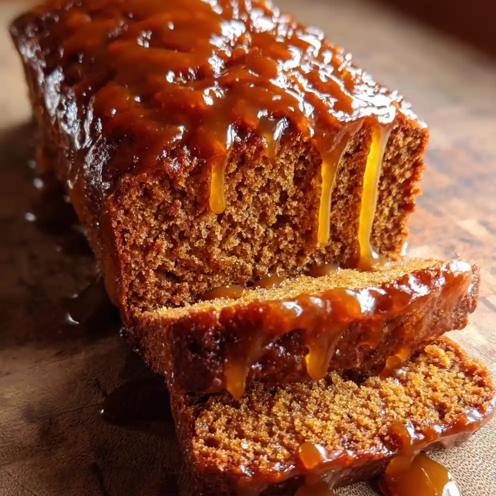 Gingerbread Loaf Recipe With Burnt-Sugar Glaze 6 gingerbread loaf recipe With Burnt-Sugar Glaze