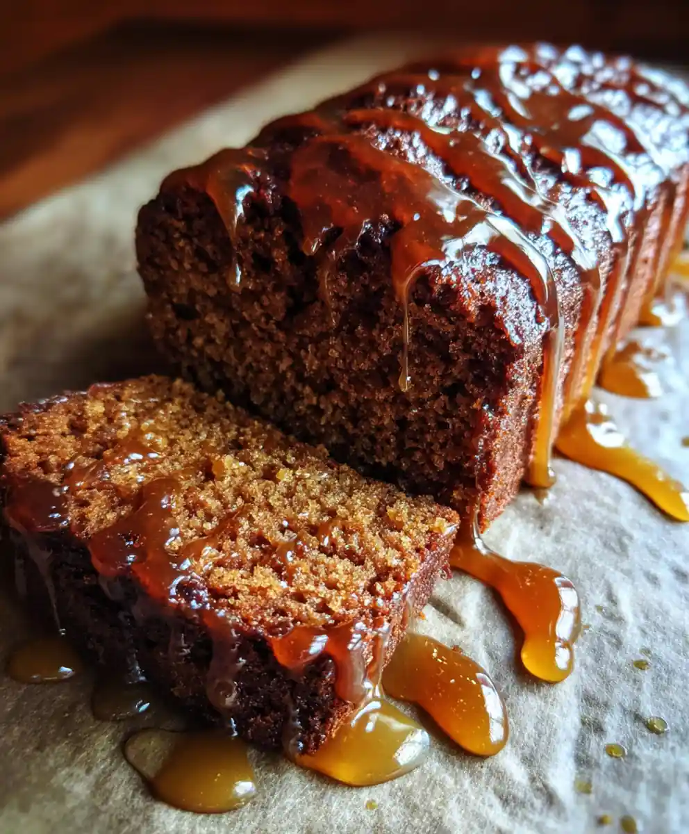 Gingerbread Loaf Recipe With Burnt-Sugar Glaze 7 gingerbread loaf recipe With Burnt-Sugar Glaze
