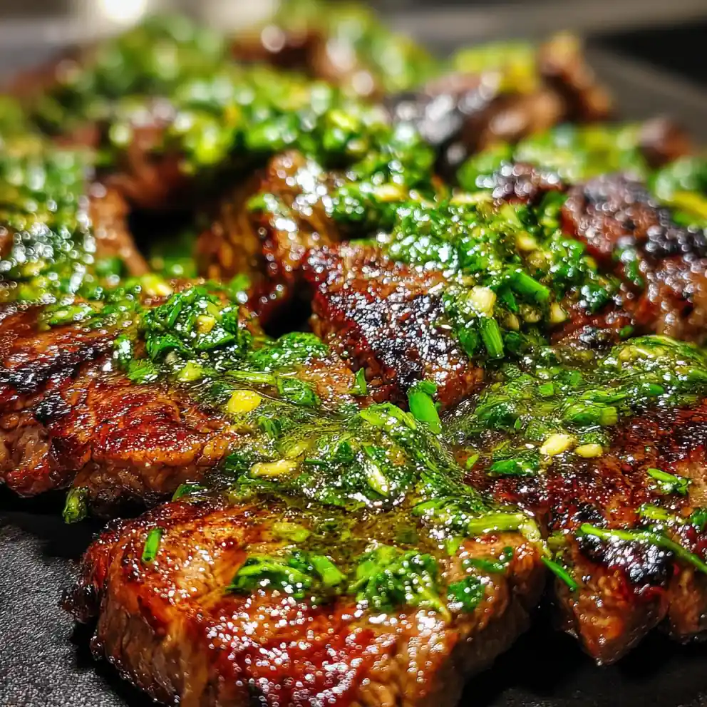 hibachi steak recipe With Ginger-Scallion Emerald Drizzle