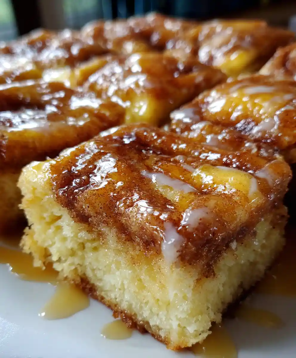 honeybun cake recipe With Cinnamon Swirl Glaze