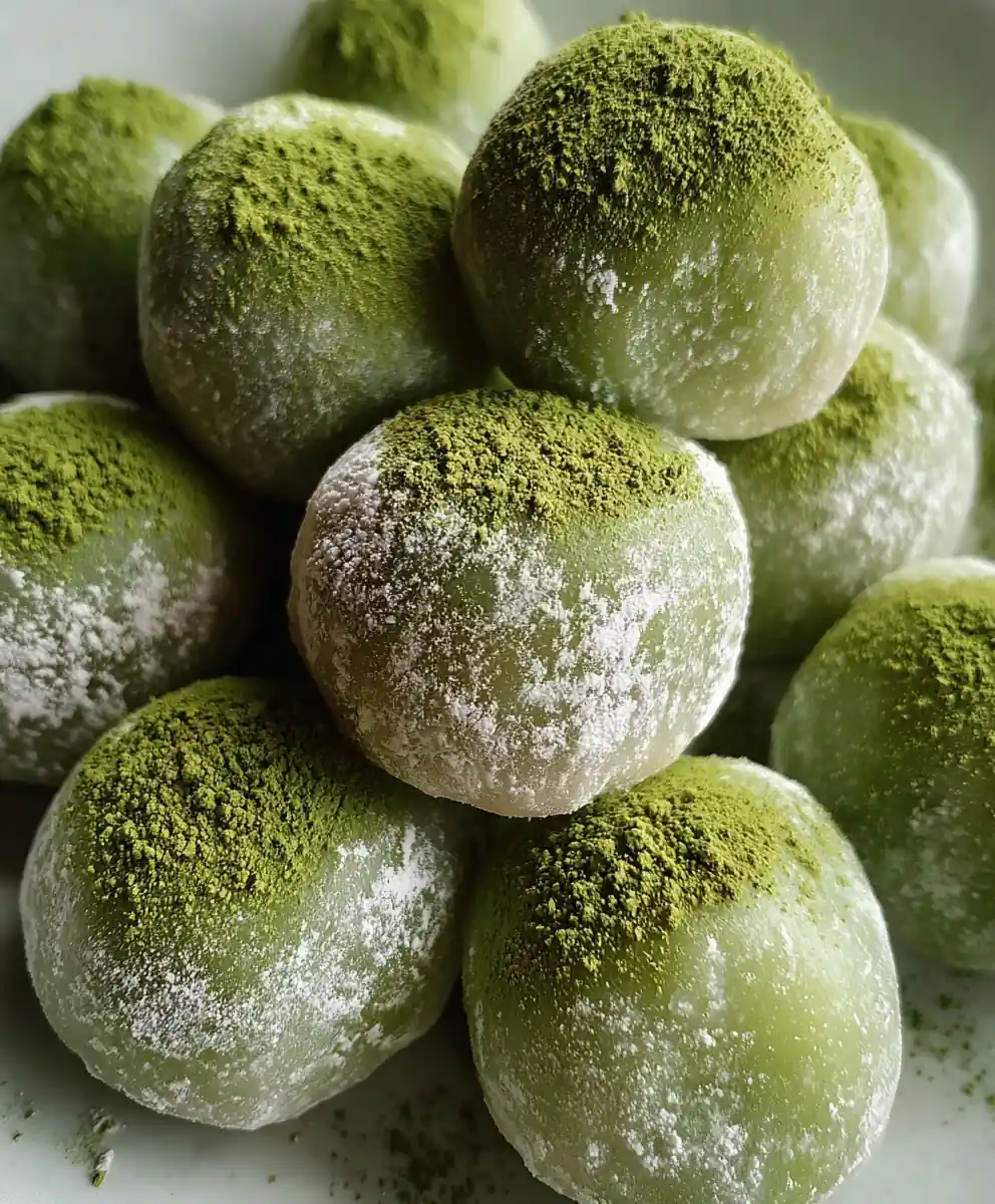 Mochi Ice Cream Recipe With Matcha Dusting 7 mochi ice cream recipe With Matcha Dusting