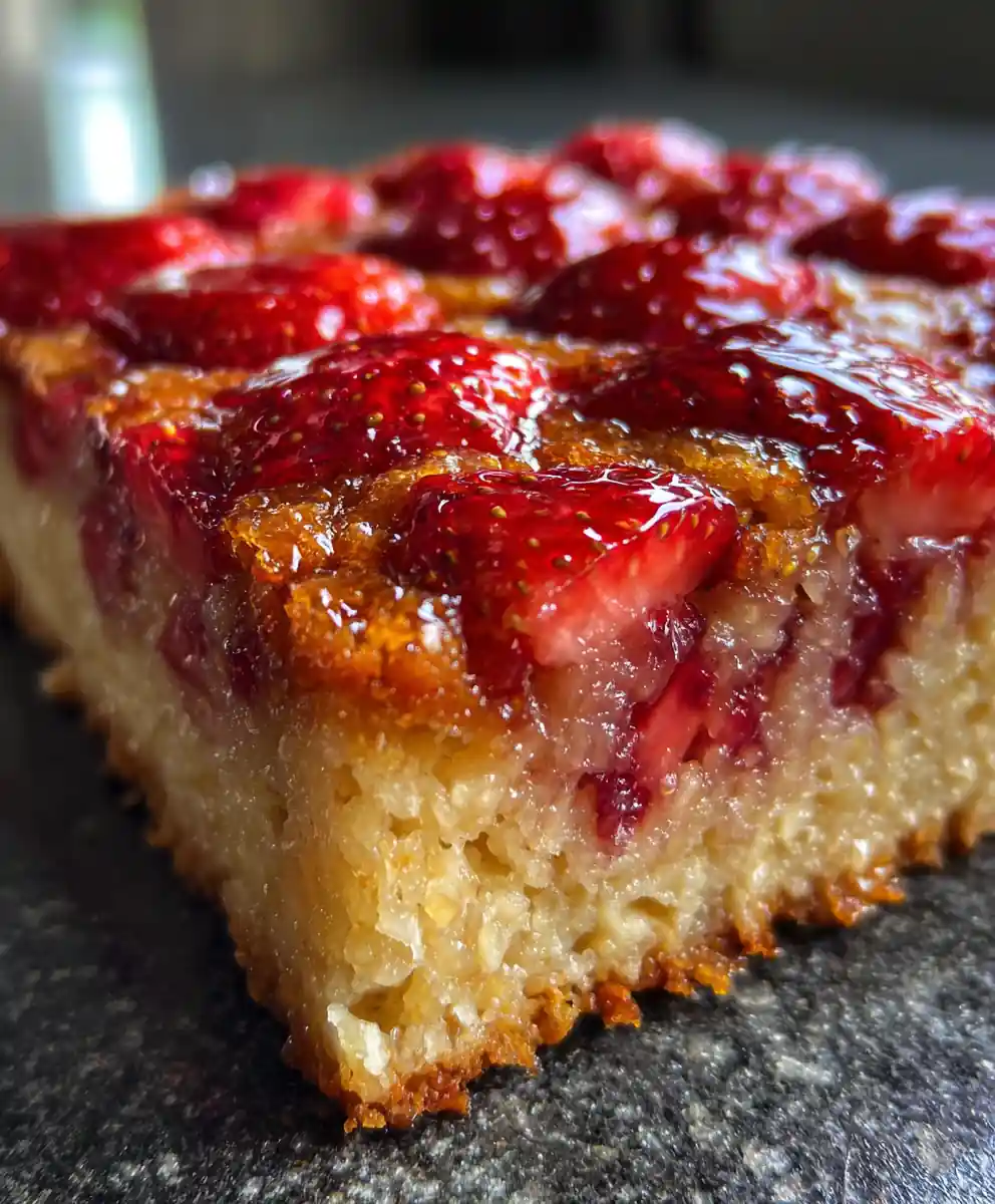 oatmeal bake recipe With Strawberry Mosaic Top