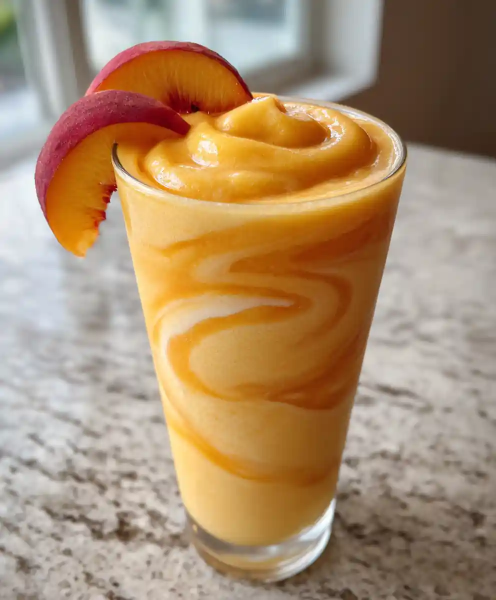 Peach Smoothie Recipe With Sunrise Swirl 7 peach smoothie recipe With Sunrise Swirl