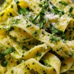 Pesto Cream Sauce Recipe Basil Green Marbled Ribbon 1761492656.7766342