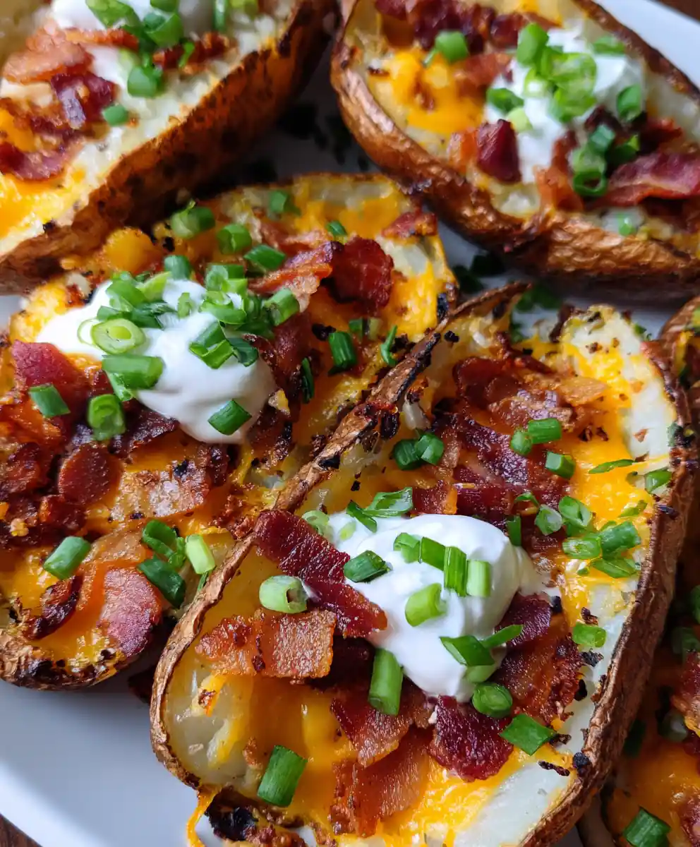 Potato Skins Recipe With Sunset Cheddar Melt 7 potato skins recipe With Sunset Cheddar Melt