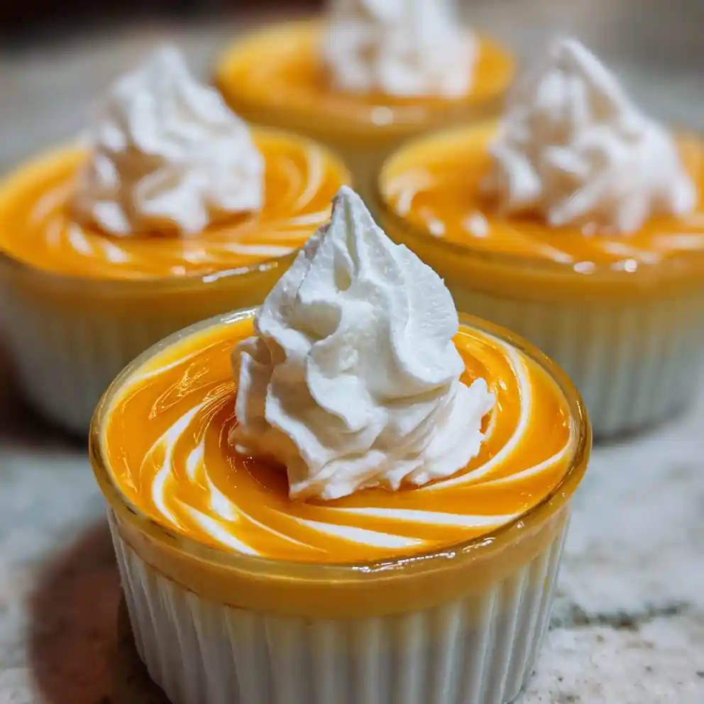 Pumpkin Pudding Recipe Burnt Orange Swirl With Cream 6 pumpkin pudding recipe Burnt Orange Swirl With Cream