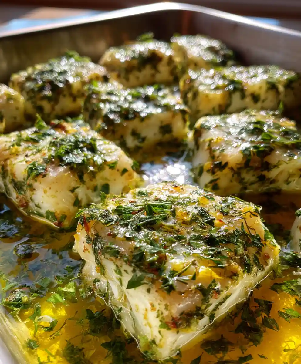 recipe for baked cod Golden Lemon Herb Fillets