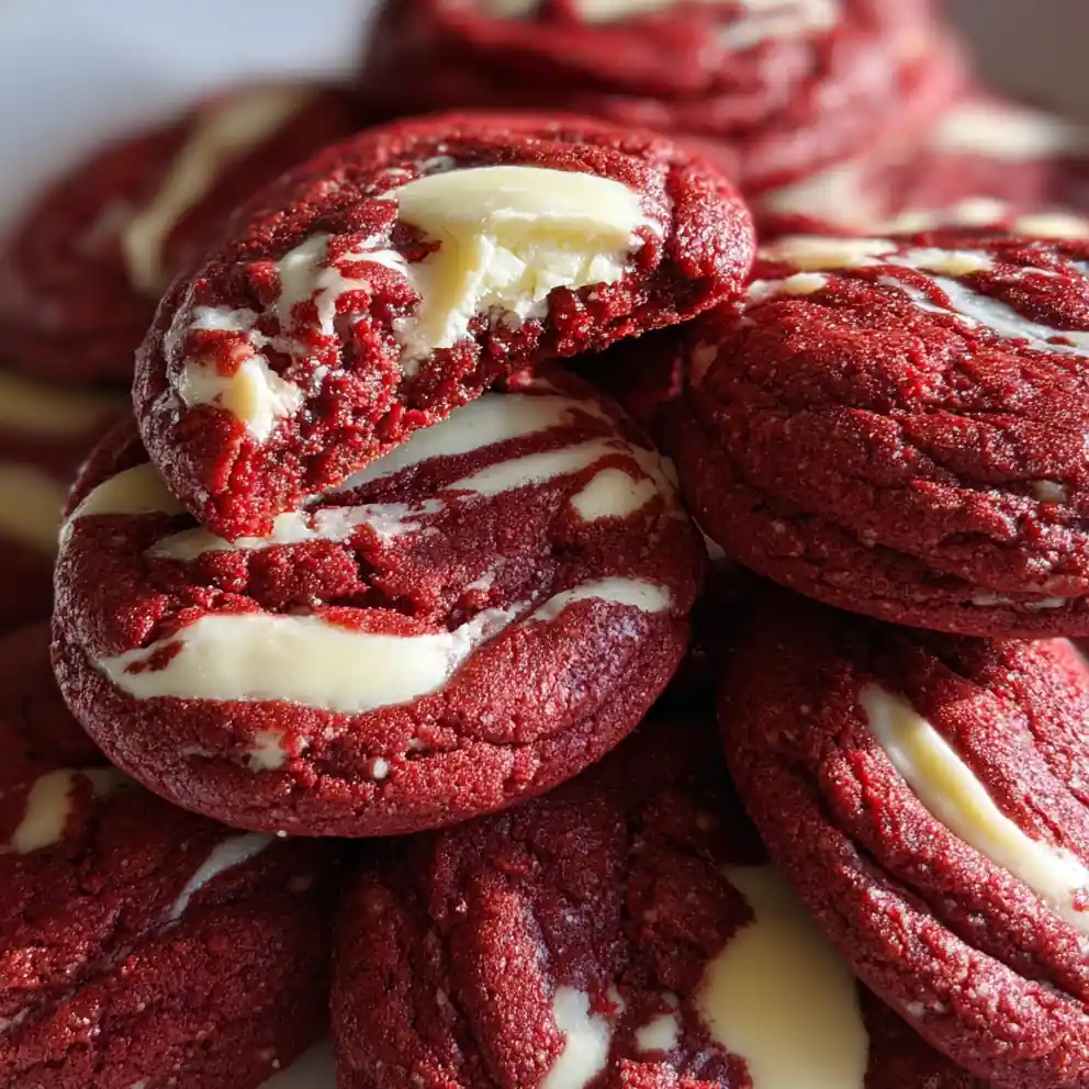 Red Velvet Cookies Recipe With Cream Cheese Swirl 6 red velvet cookies recipe With Cream Cheese Swirl