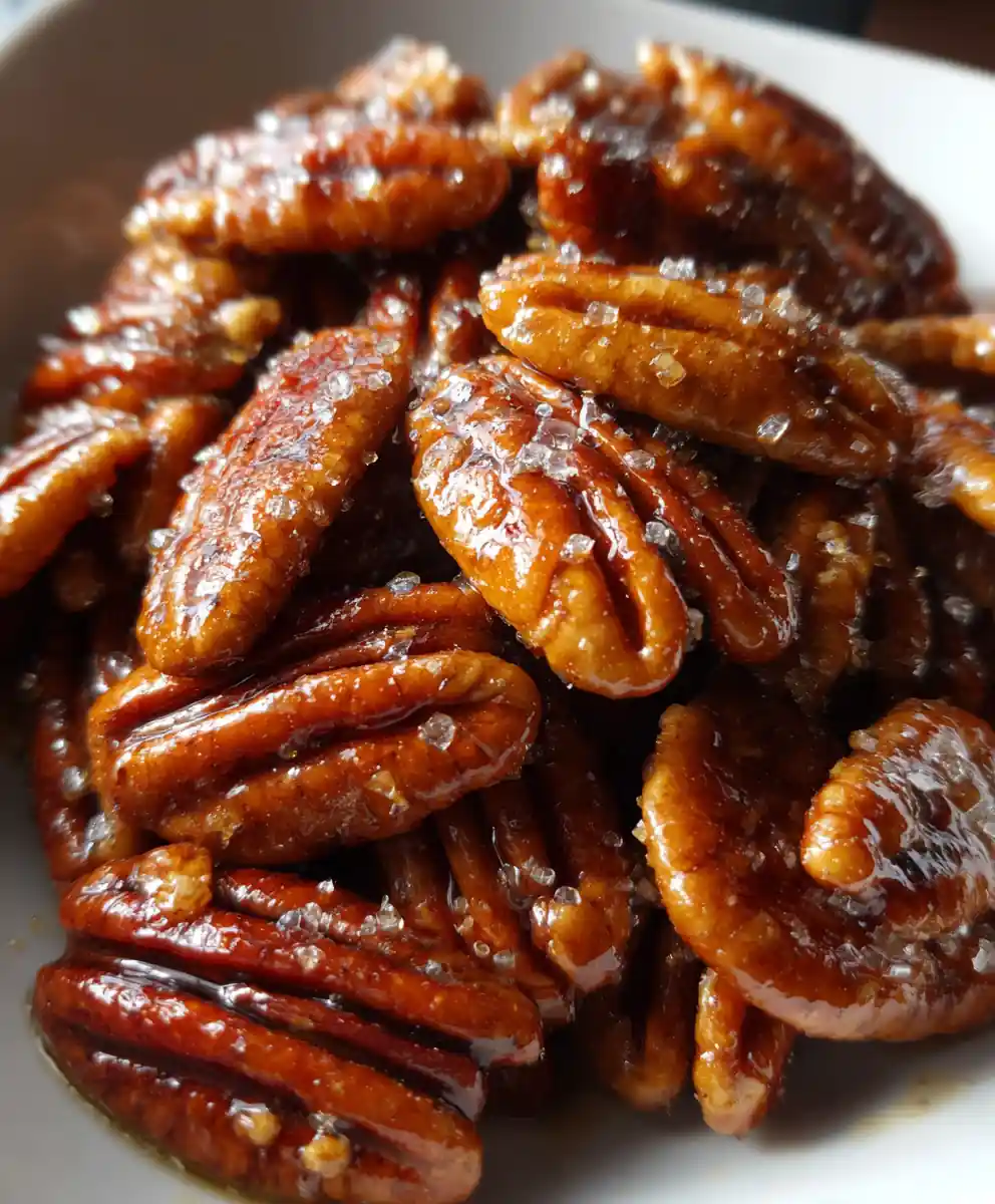 roasted pecans recipe With Maple Amber Sheen