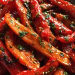 Roasted Red Peppers Recipe Charred Strips With Garlic Herb Oil 1761405548.4479442