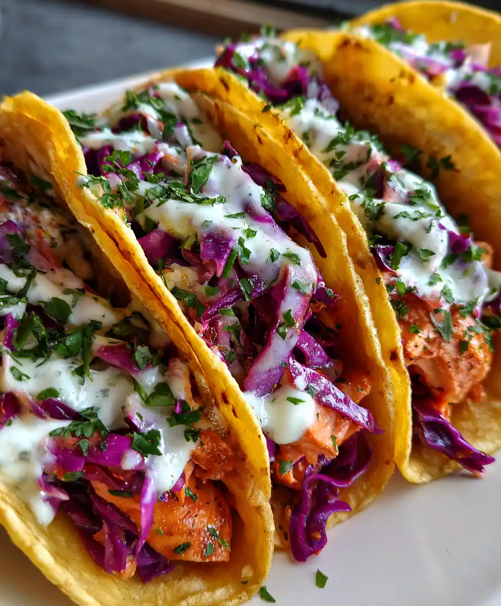 Salmon Tacos Recipe With Purple Cabbage Slaw 7 salmon tacos recipe With Purple Cabbage Slaw