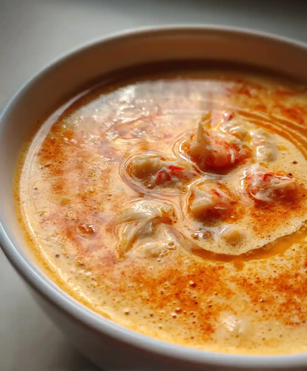 She Crab Soup Recipe With Coral Roe Butter Drizzle 7 she crab soup recipe With Coral Roe Butter Drizzle