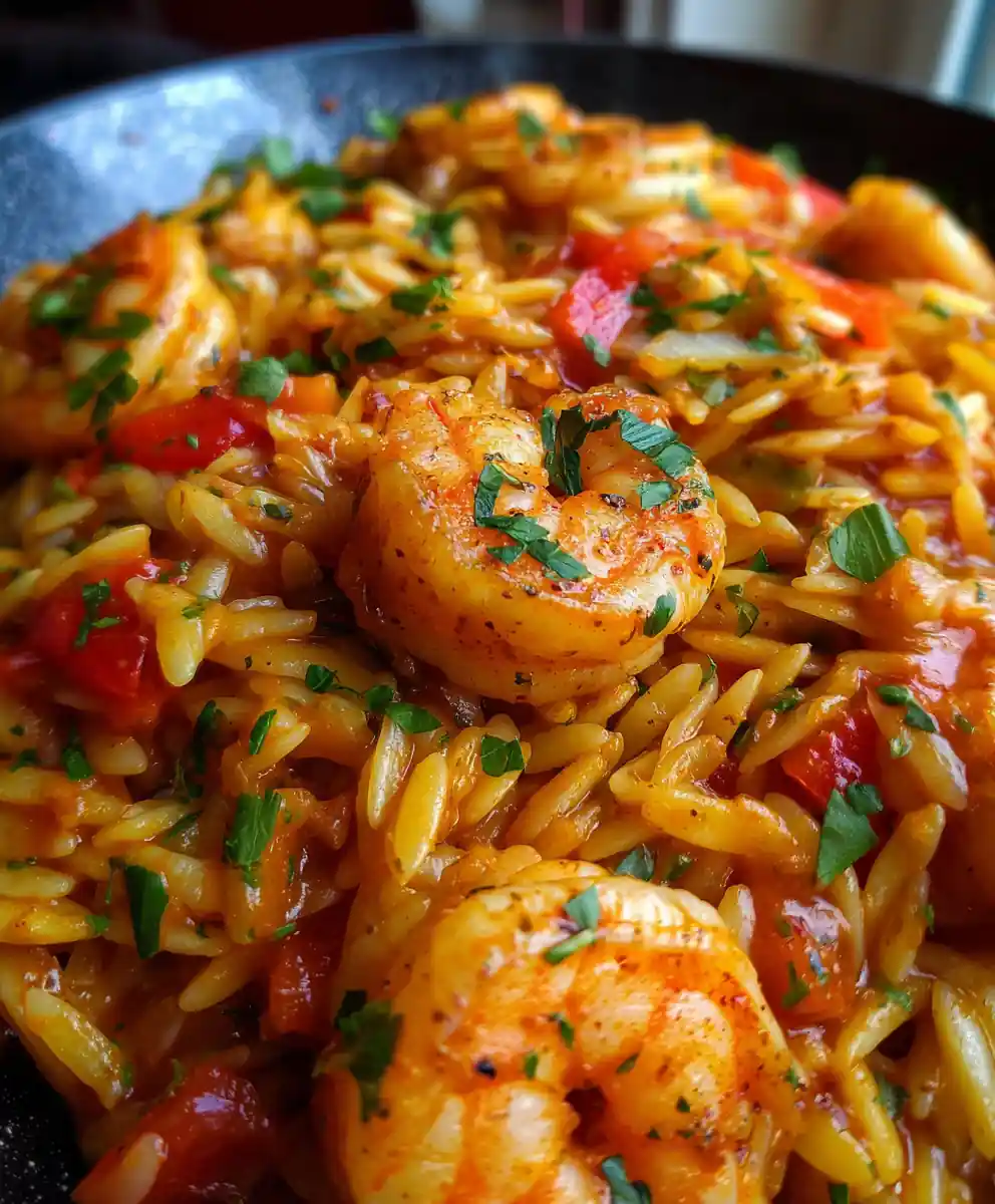 shrimp orzo recipe With Sunset Paprika Butter