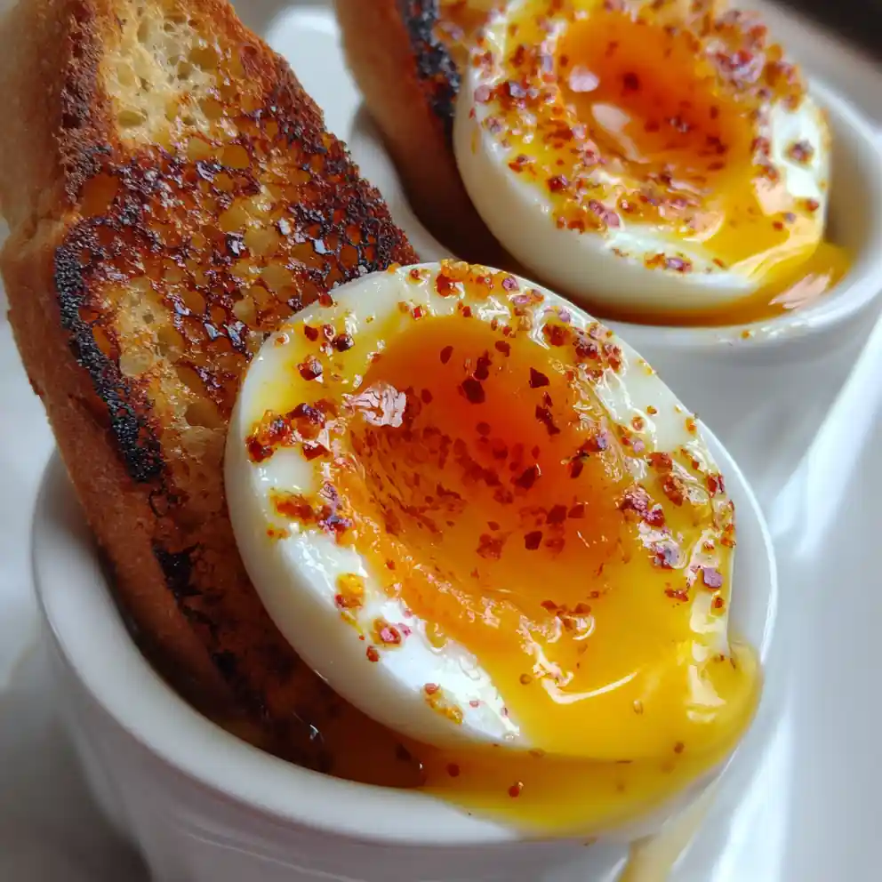 soft boiled egg recipe With Paprika Butter Soldiers