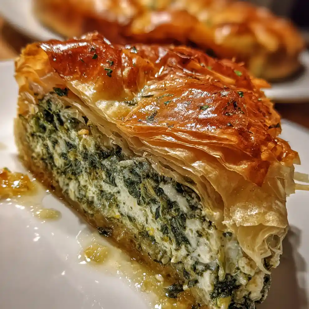 spinach pie recipe With Feta Herb Emerald Flecks