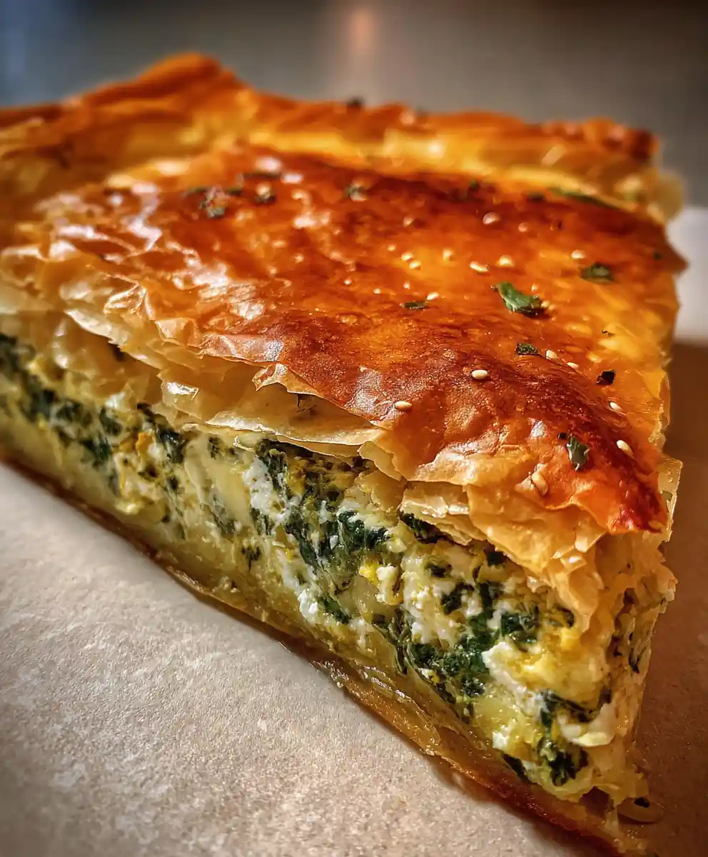 spinach pie recipe With Feta Herb Emerald Flecks