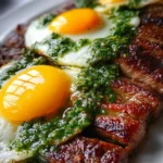 Steak And Eggs Recipe With Chimichurri Swirl And Golden Yolks 1760288887.862541