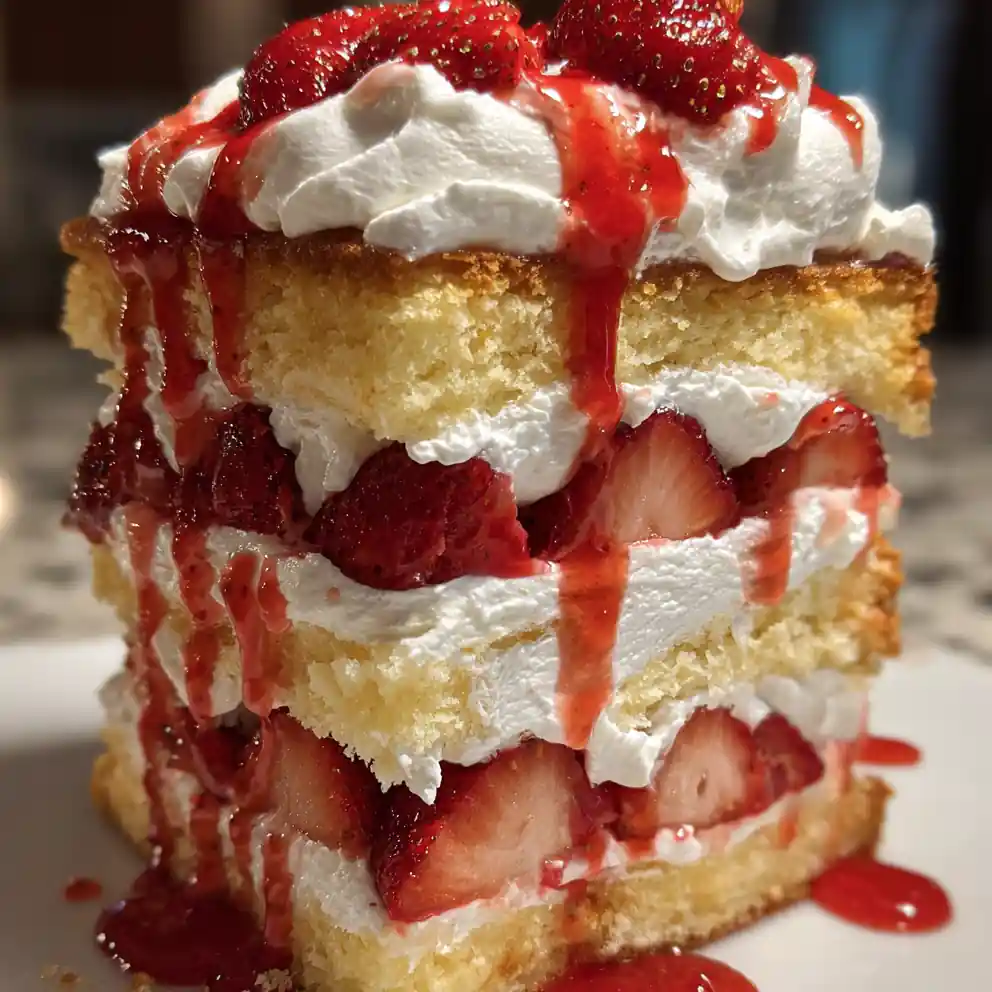 Strawberry Shortcake Recipe Easy With Strawberry Coulis Drip 6 strawberry shortcake recipe easy With Strawberry Coulis Drip