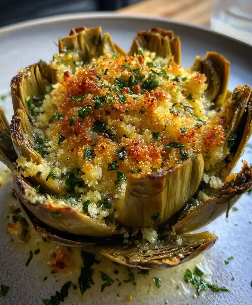 Stuffed Artichoke Recipe With Lemon-Saffron Crumb Halo 7 stuffed artichoke recipe With Lemon-Saffron Crumb Halo