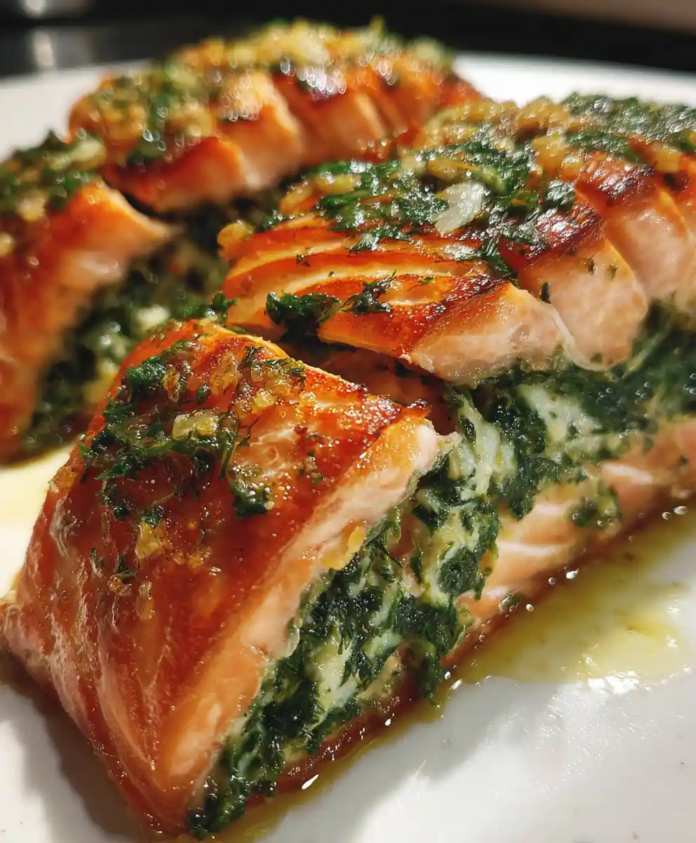 Stuffed Salmon Recipe With Spinach Pistachio Stripe 7 stuffed salmon recipe With Spinach Pistachio Stripe