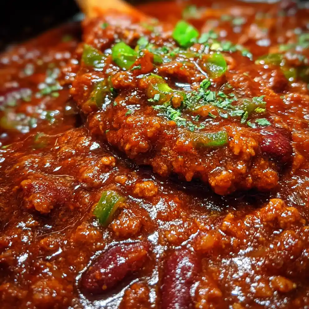 texas roadhouse chili recipe Brick-Red Beef Pot with Jalapeño Confetti