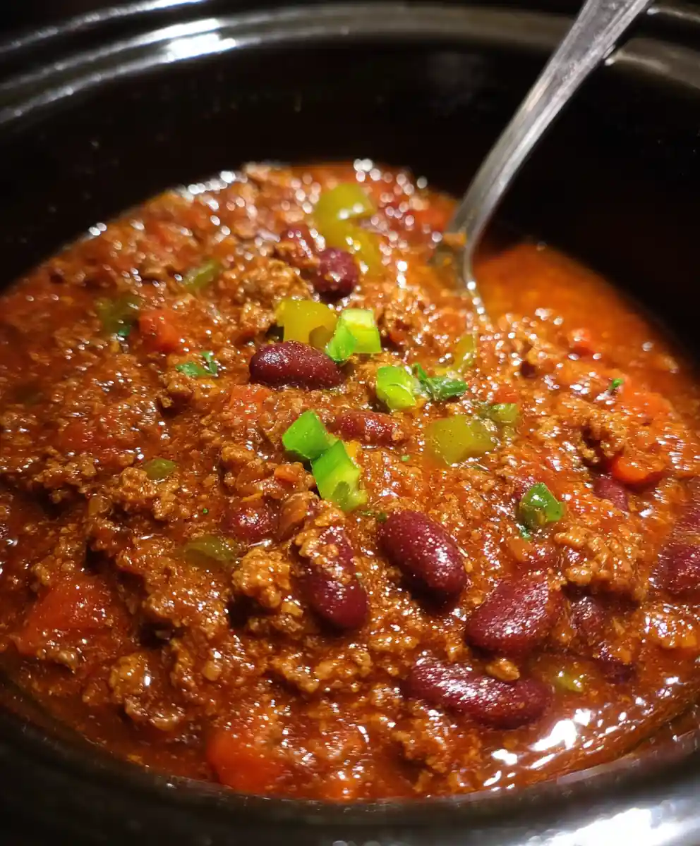 texas roadhouse chili recipe Brick-Red Beef Pot with Jalapeño Confetti
