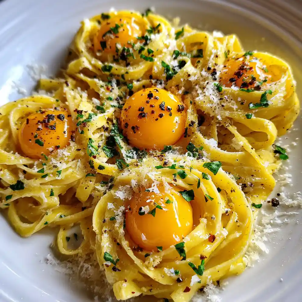 Truffle Pasta Recipe With Golden Yolk Nest 6 truffle pasta recipe With Golden Yolk Nest