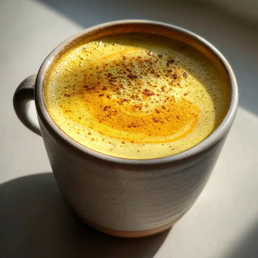Turmeric Milk Recipe With Saffron Cardamom Foam 6 turmeric milk recipe With Saffron Cardamom Foam
