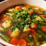 Veggie Soup Recipe With Emerald Herb Confetti 1761286949.3061242