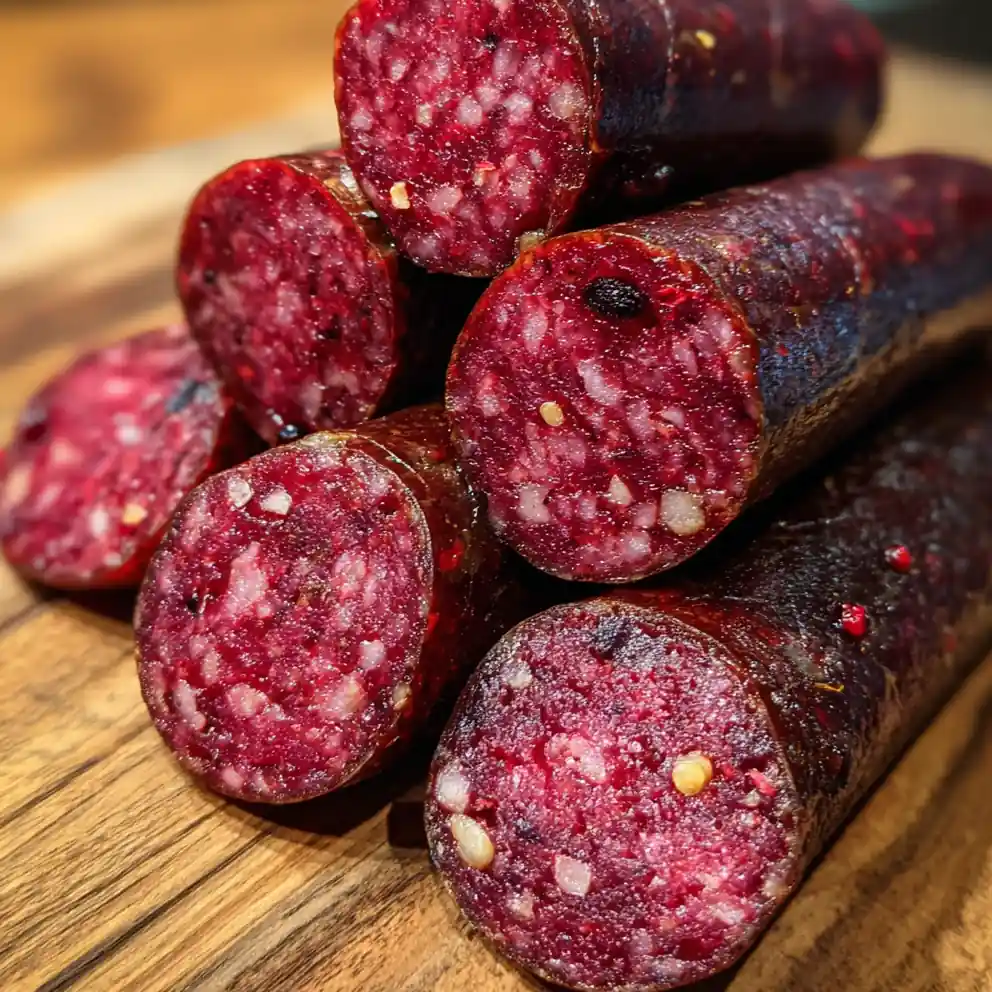 Venison Summer Sausage Recipe Crimson Cranberry Pepper Speckle 6 venison summer sausage recipe Crimson Cranberry Pepper Speckle