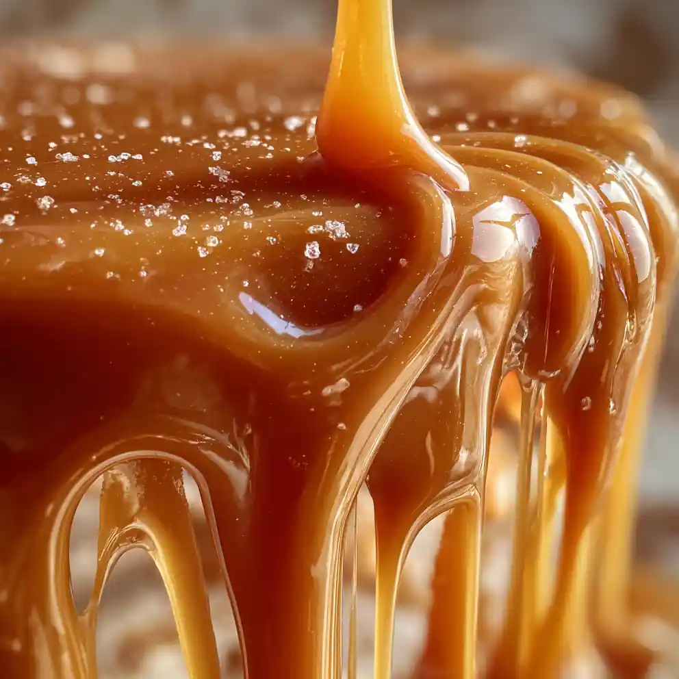 caramel icing recipe Amber Salted Butter Drip