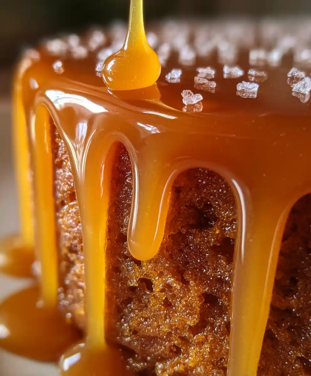 caramel icing recipe Amber Salted Butter Drip