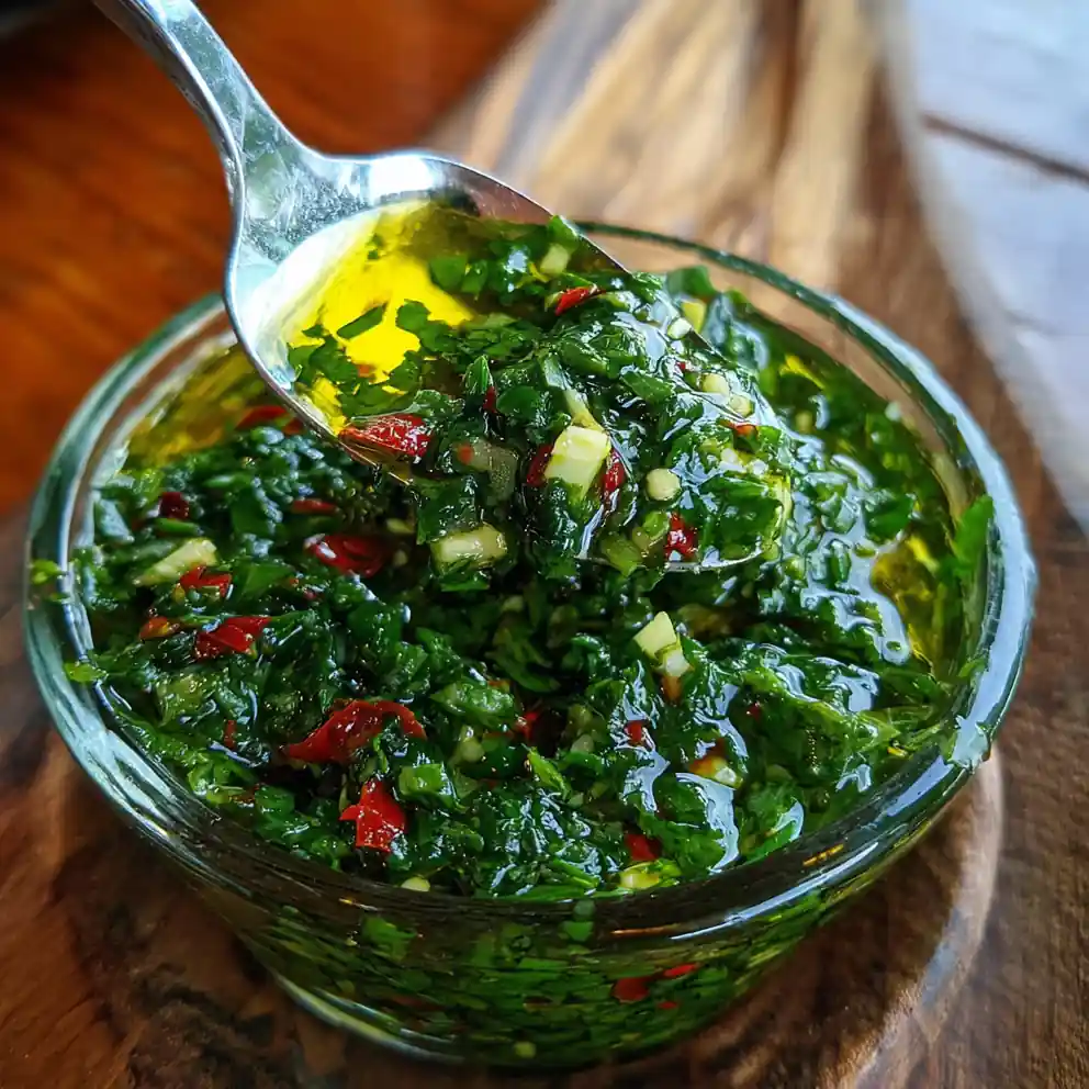 chimichurri recipe for steak Emerald Parsley Garlic Pour
