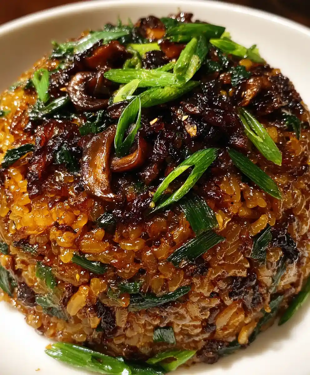 Chinese Sticky Rice Recipe Mushroom-Scallion Jade-Studded 7 chinese sticky rice recipe Mushroom-Scallion Jade-Studded