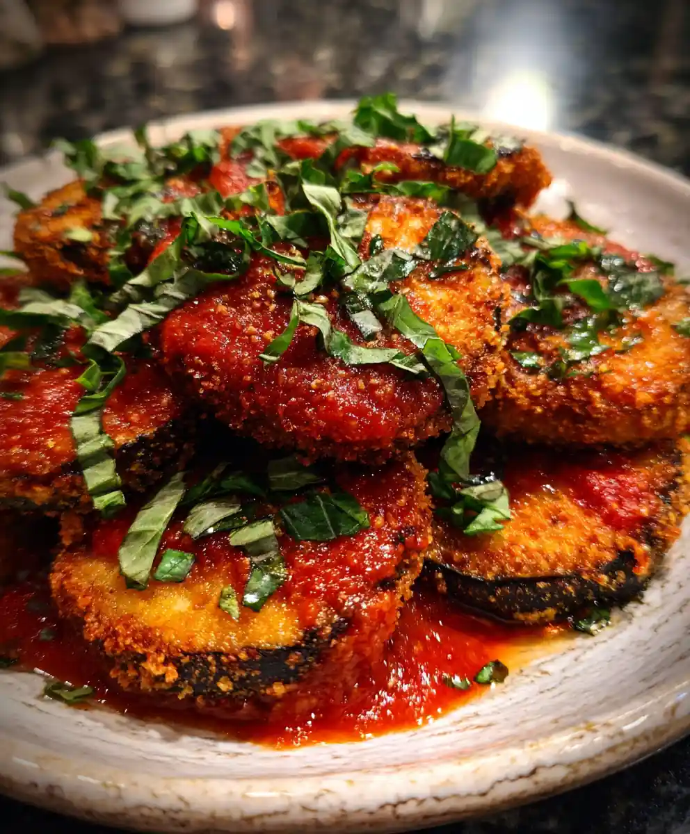Fried Eggplant Recipe Crimson Marinara With Basil 7 fried eggplant recipe Crimson Marinara With Basil