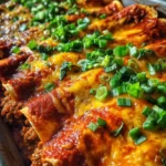 Ground Beef Enchilada Recipe Red Chile Sauce And Green Onion 1762494112.3058522