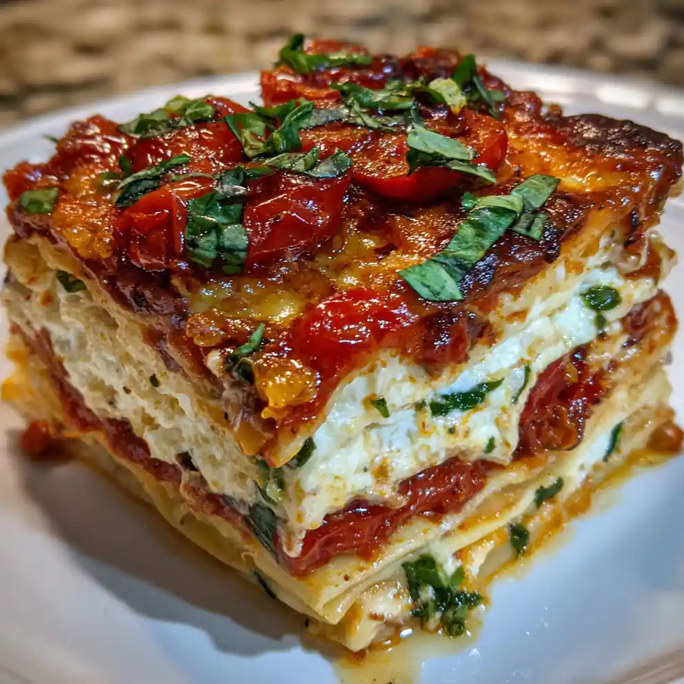 Lasagna Recipe Ingredients Roasted Tomato Basil Layer Stack 6 lasagna recipe ingredients Roasted Tomato Basil Layer Stack
