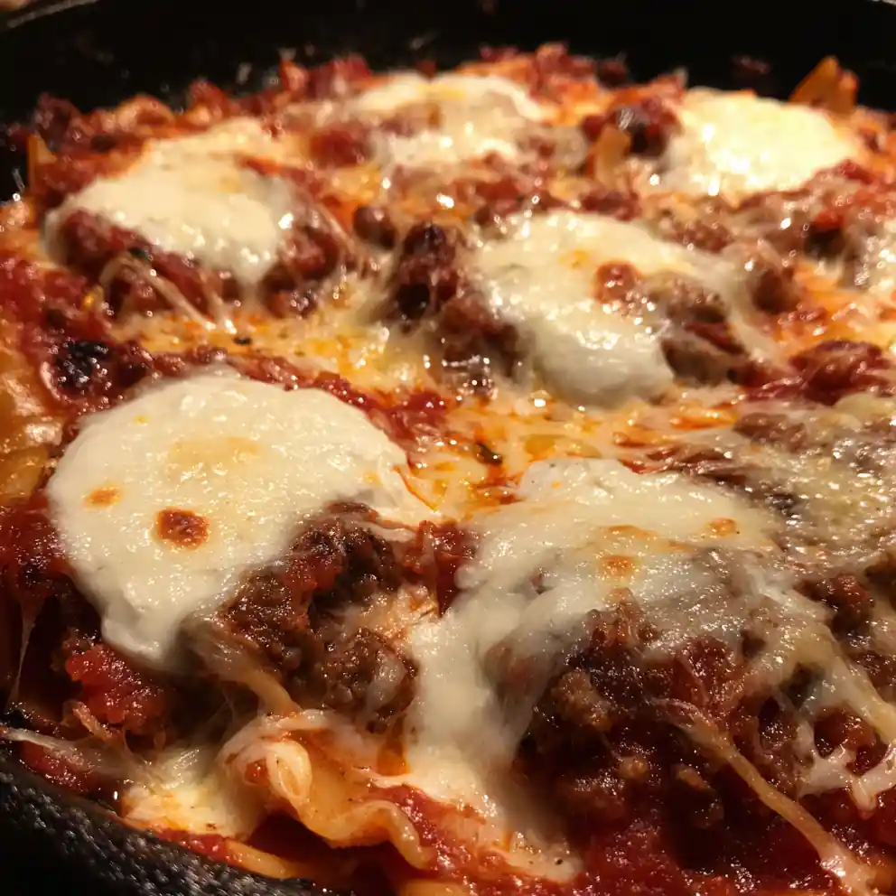 Lazy Lasagna Recipe Skillet Red With Ricotta Dollops 6 lazy lasagna recipe Skillet Red With Ricotta Dollops
