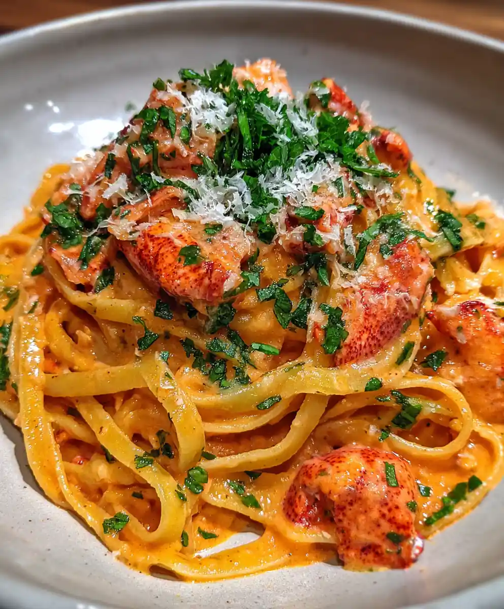 Lobster Pasta Recipe Blush Tomato Cream With Herbs 7 lobster pasta recipe Blush Tomato Cream With Herbs