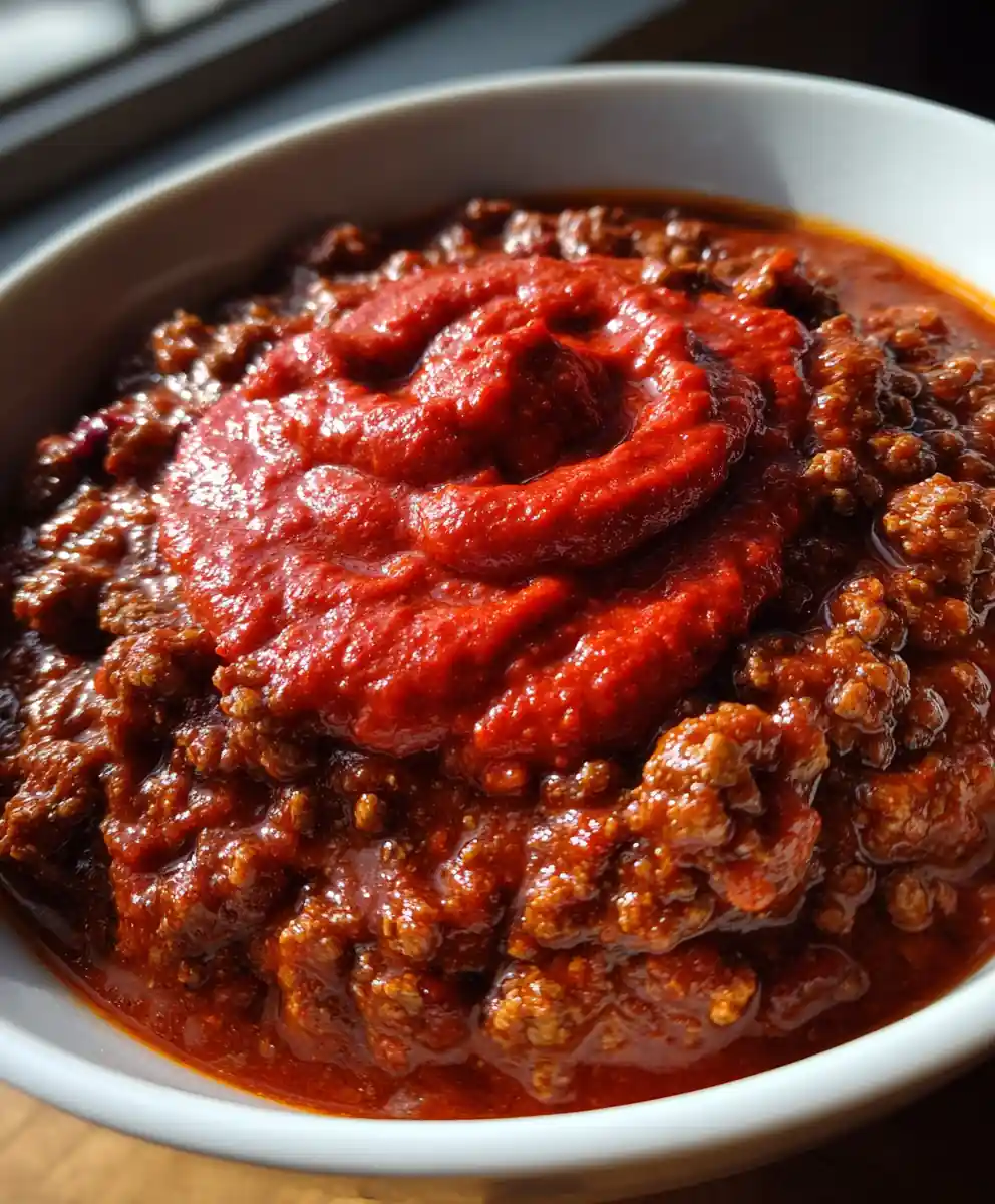 Meaty Chili Recipe Fire-Roasted Red Pepper Swirl 7 meaty chili recipe Fire-Roasted Red Pepper Swirl