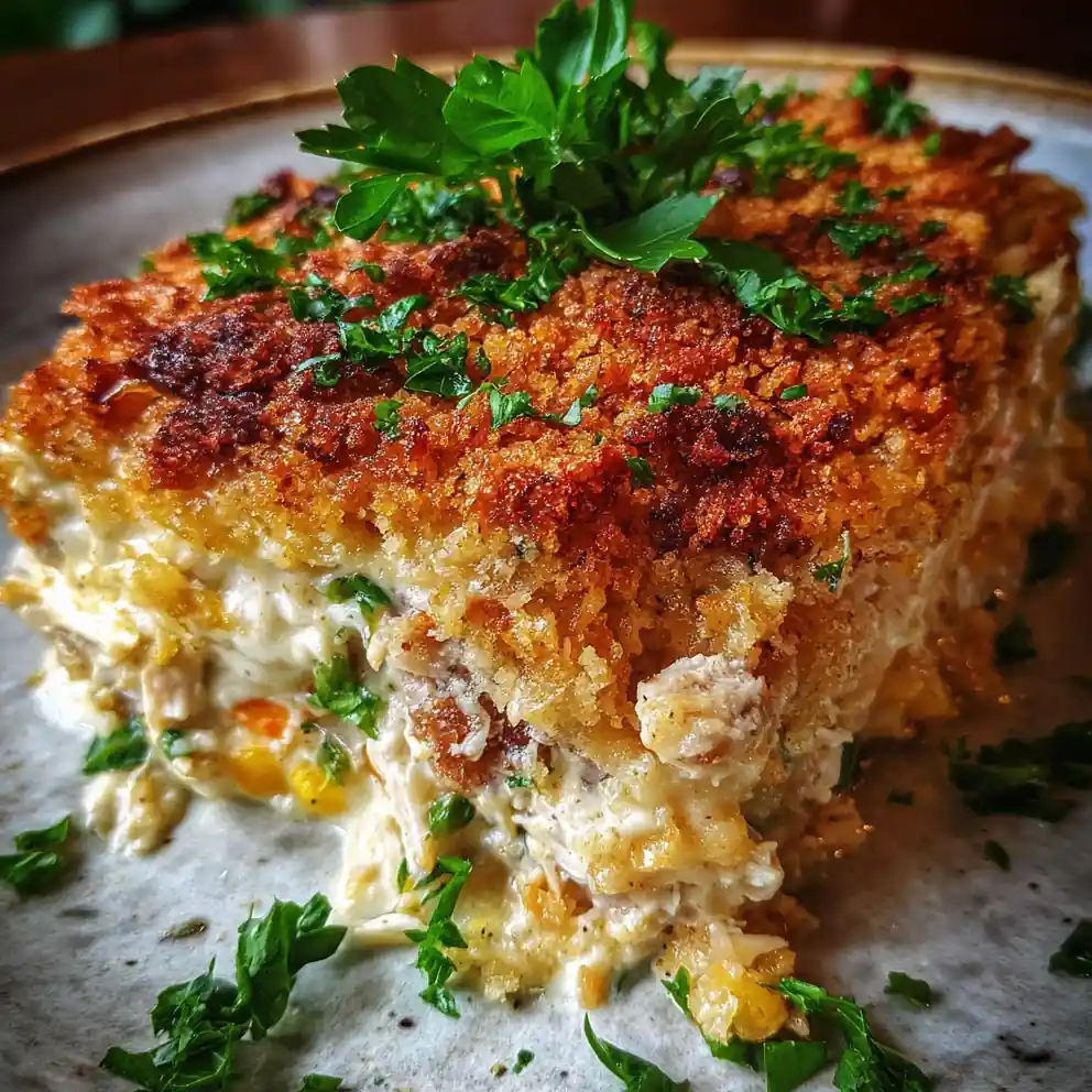 million dollar chicken casserole recipe Golden Ritz Crust With Parsley